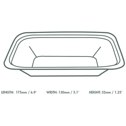 Vegware Compostable Medium Bagasse Chip Tray - White - Case of 500