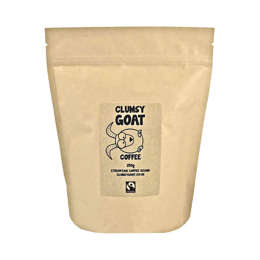 Clumsy Goat Fairtrade Ethiopian Sidamo Coffee Beans - 100% Arabica