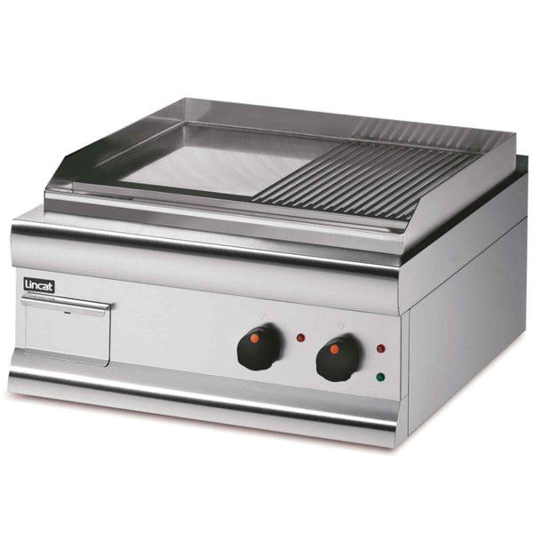 Lincat Silverlink 600 Half Ribbed Extra Power Twin  Zone Griddle 5.6kw - Electric - 600w x 620d x 330h - GS6/TR/E
