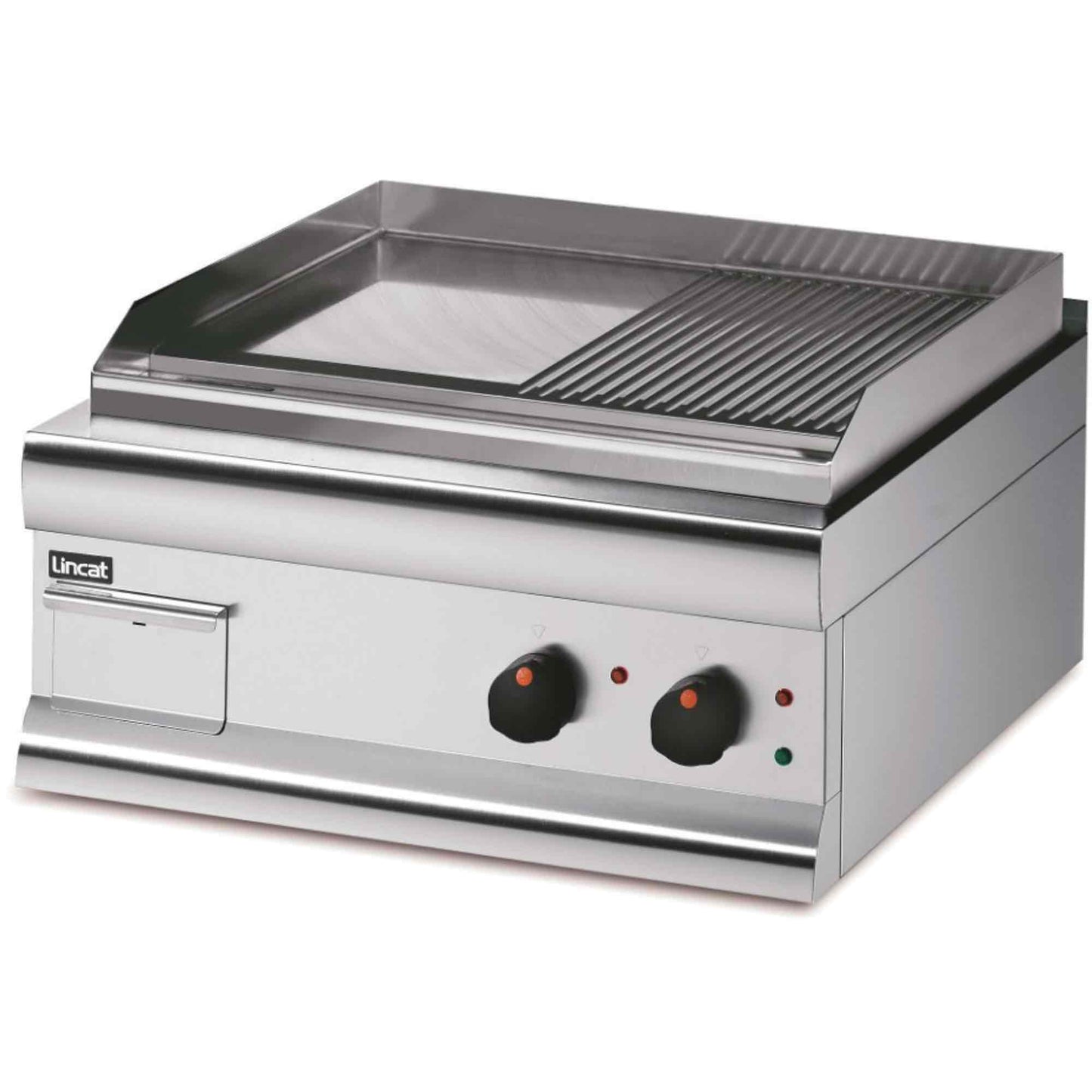 Lincat Silverlink 600 Half Ribbed Griddle 6kw - Electric - 750w x 620d x 330h - GS7/R