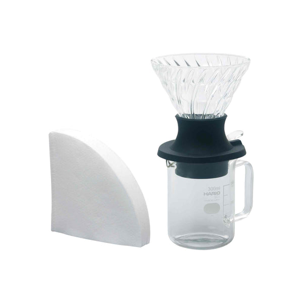 Hario V60 02 Immersion Pour Over Coffee Brewing Set - 4 Cup
