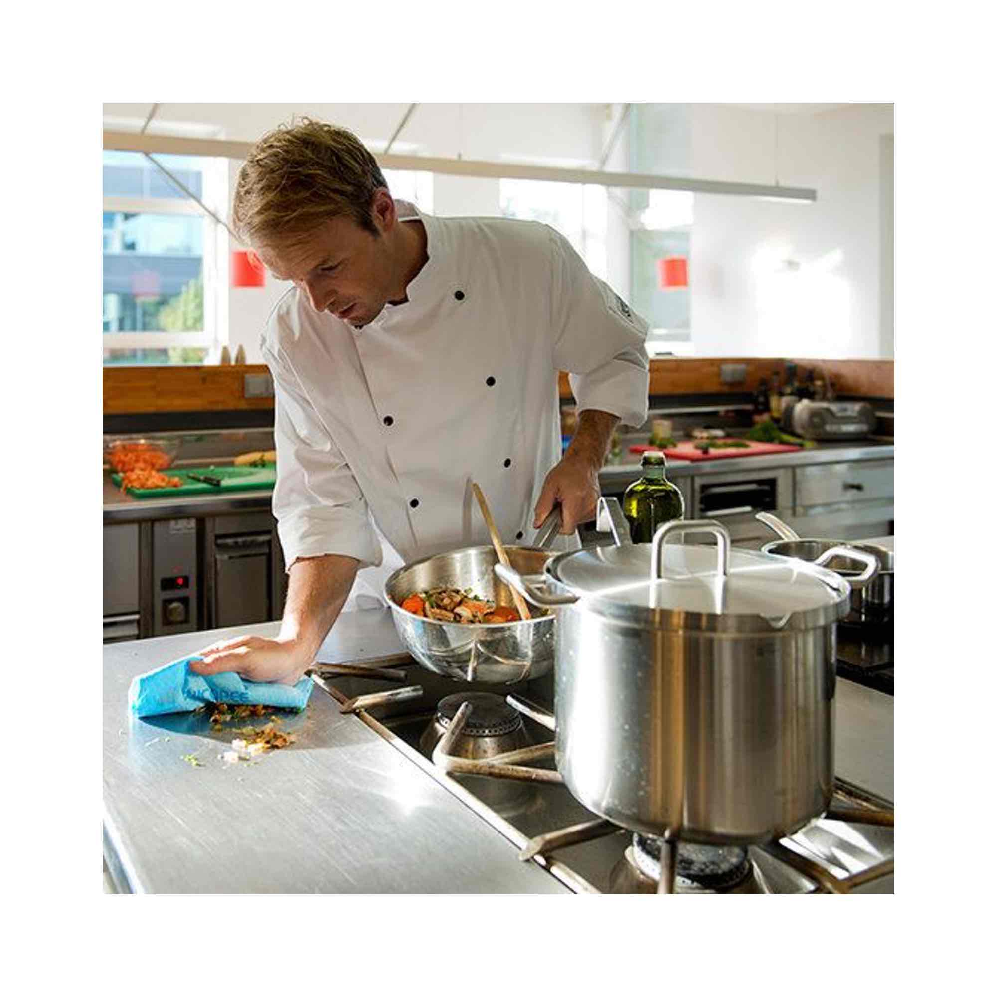 Chicopee Duradry Microfibre Cleaning Cloth Pack 5 Blue Cloths