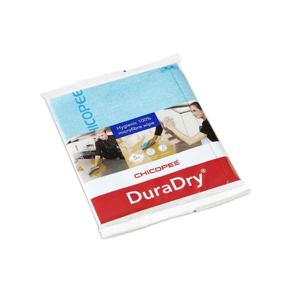 Chicopee Duradry Microfibre Cleaning Cloth Pack - 5 Blue Cloths