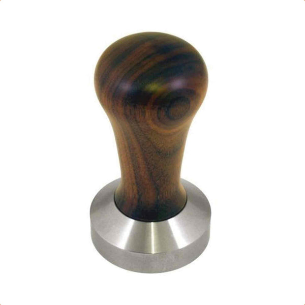 Domestic Stainless Steel Coffee Tamper - Wooden Handle - 49mm