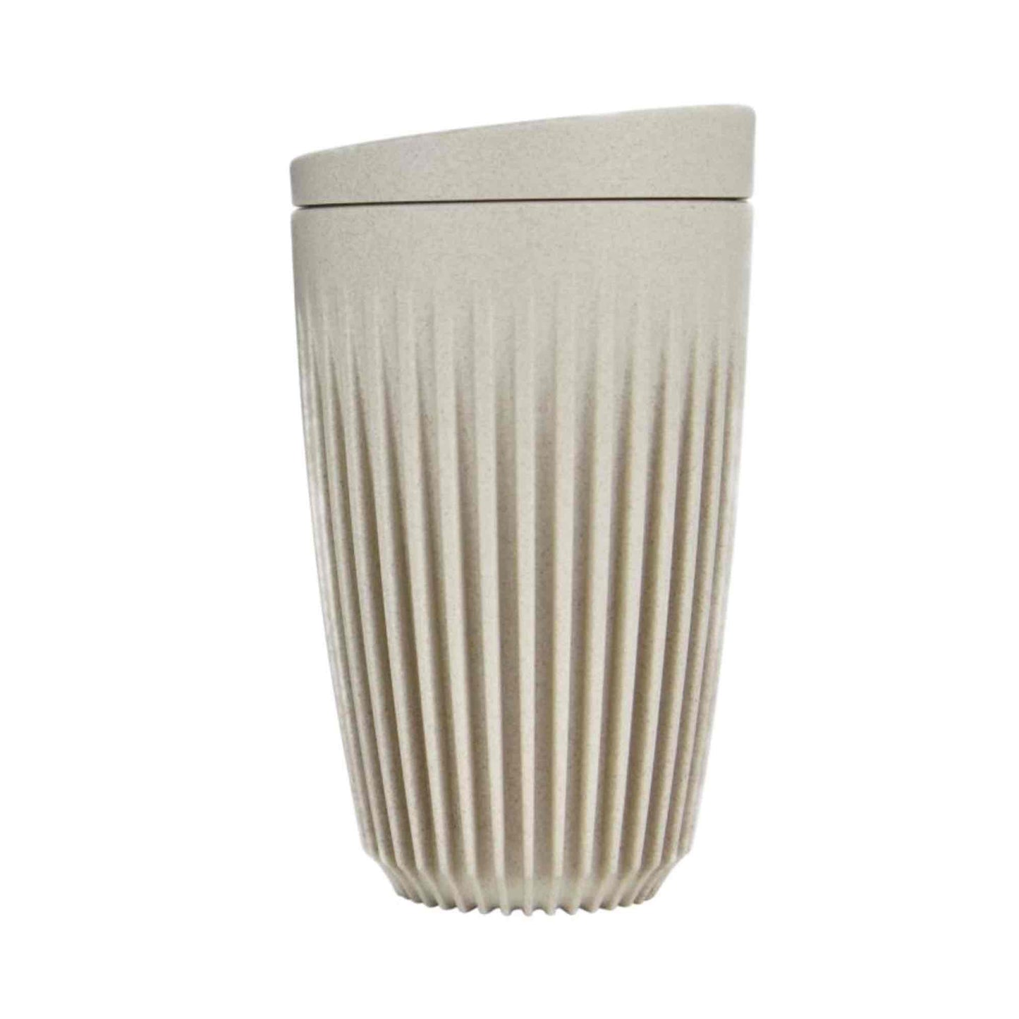 Huskee Cup & Lid Reusable Coffee Cup - 12oz / 360ml - Natural