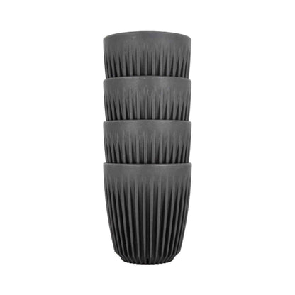Huskee Cup & Lid Reusable Coffee Cup - 8oz / 240ml - Charcoal