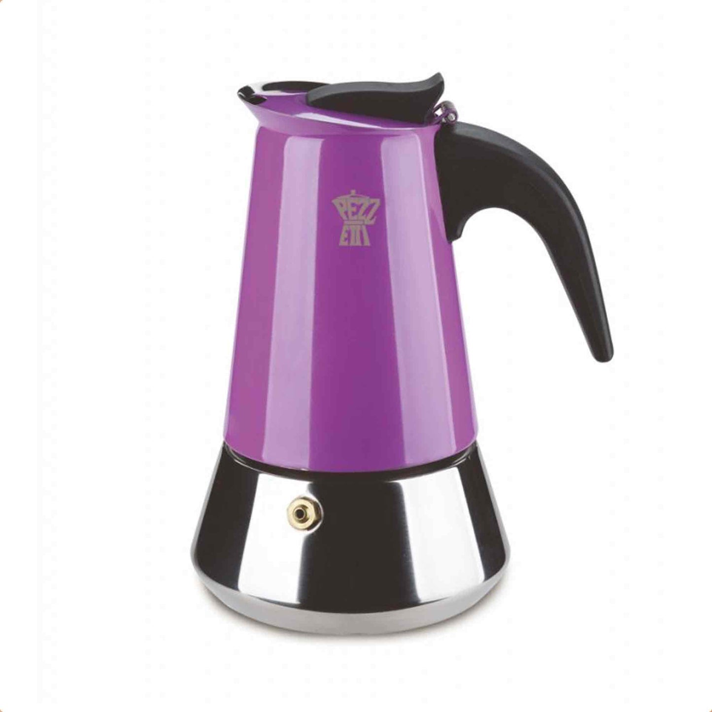 Pezzetti Steelexpress Stove Top Moka Pot - 2 Cup - Lilac