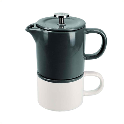 La Cafetiere Barcelona Ceramic French Press 400ml - (For One) Gift Boxed