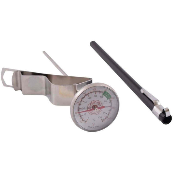 Crema Pro Small Milk Jug Thermometer - Dual Dial - 5.5 Inch