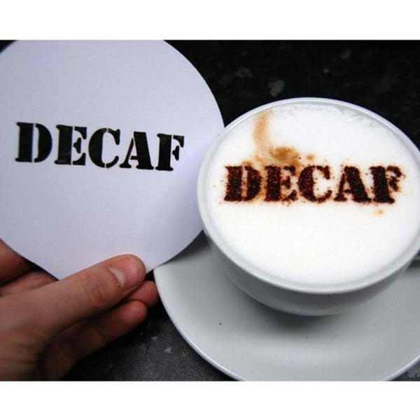 Decaf Hot Chocolate Coffee Stencil