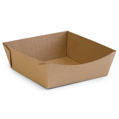 Vegware Compostable 6 x 6in Microflute Food Tray - Case of 270