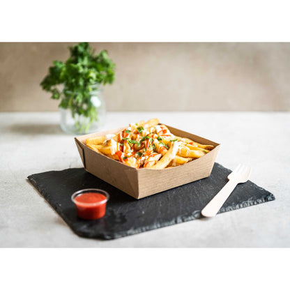Vegware Compostable 6 x 6in Microflute Food Tray - Case of 270