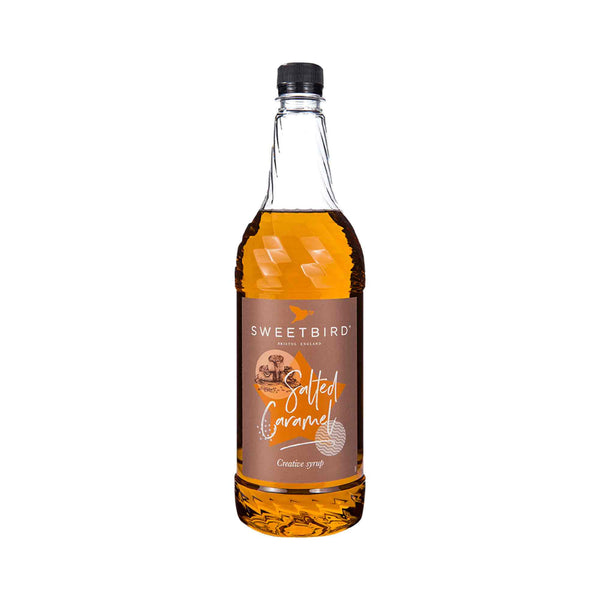Sweetbird Salted Caramel Coffee Syrup - 1 Litre Bottle