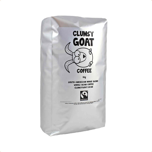 Clumsy Goat Fairtrade South American House Blend Coffee Beans – 100% Arabica