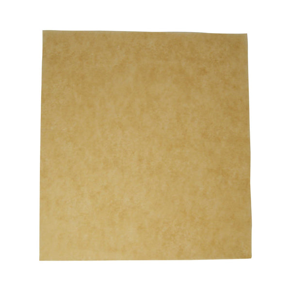 Vegware Compostable 380 x 275mm Unbleached Greaseproof Sheet - Case of 500