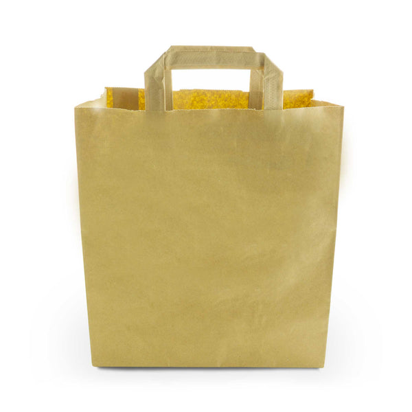 Vegware Compostable Large Recycled Kraft Paper Carrier - Case of 250