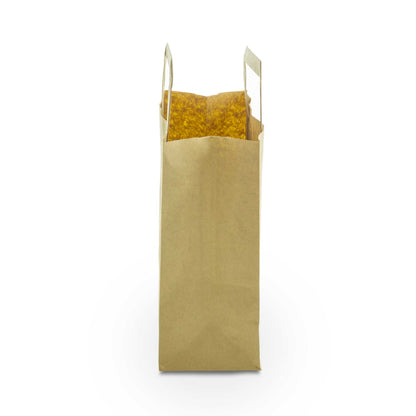 Vegware Compostable Small Recycled Kraft Paper Carrier - Case of 500