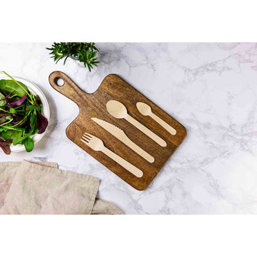 Vegware Compostable 4.25in Mini Wooden Spoon - Case of 2000
