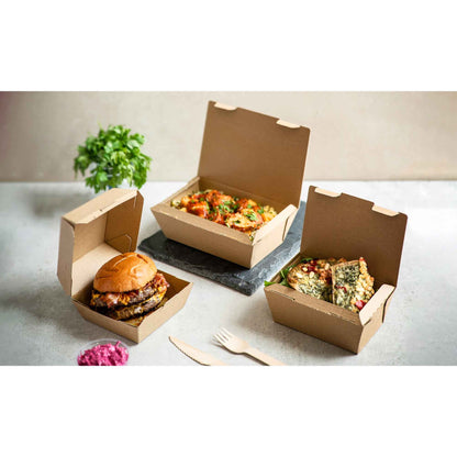 Vegware Compostable 5in Microflute Burger Box - Case of 300