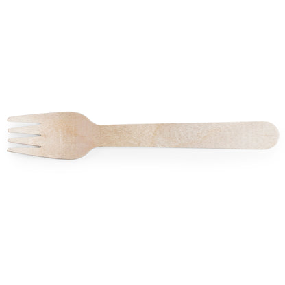 Vegware Compostable 6.5in Wooden Fork - Case of 1000