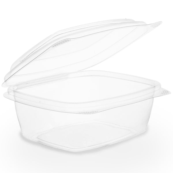 Vegware Compostable 8oz PLA Hinged Deli Container - Case of 300