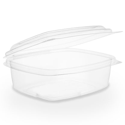 Vegware Compostable 12oz PLA Hinged Deli Container - Case of 300