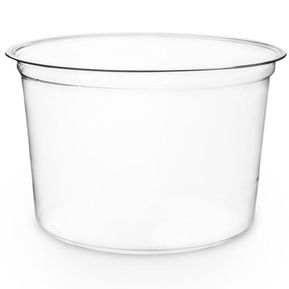 Vegware Compostable 16oz PLA Round Deli Container - Case of 500