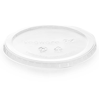 Vegware Compostable PLA Round Deli Lid (Fits 8-32oz Containers) - Case of 500