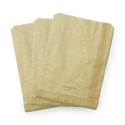 Vegware Compostable 6.5 x 3 x 9in Therma Paper Bag - Case of 500