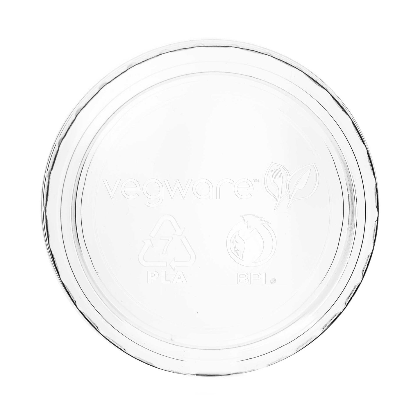 Vegware Compostable PLA Portion Pot Lid (Fits 2-4oz Pots) - Case of 2000