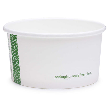 Vegware Compostable 6oz Soup Container 90-Series - White - Case of 1000