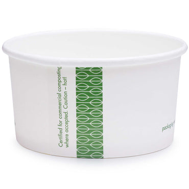 Vegware Compostable 6oz Soup Container 90-Series - White - Case of 1000