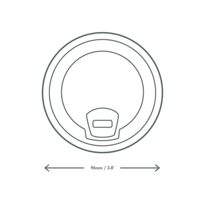 Vegware Plant-Based 96-Series PLA Sipping Lid - Case of 1000