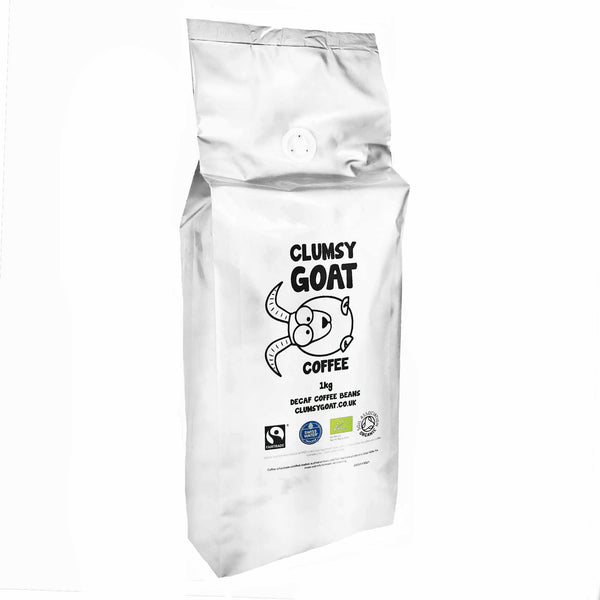 Clumsy Goat Fairtrade Organic Swiss Water Process Peruvian Decaf Coffee Beans