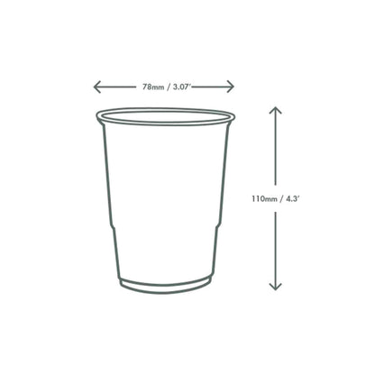 Vegware Plant-Based CE-Marked PLA Half Pint Cup - Case of 2100