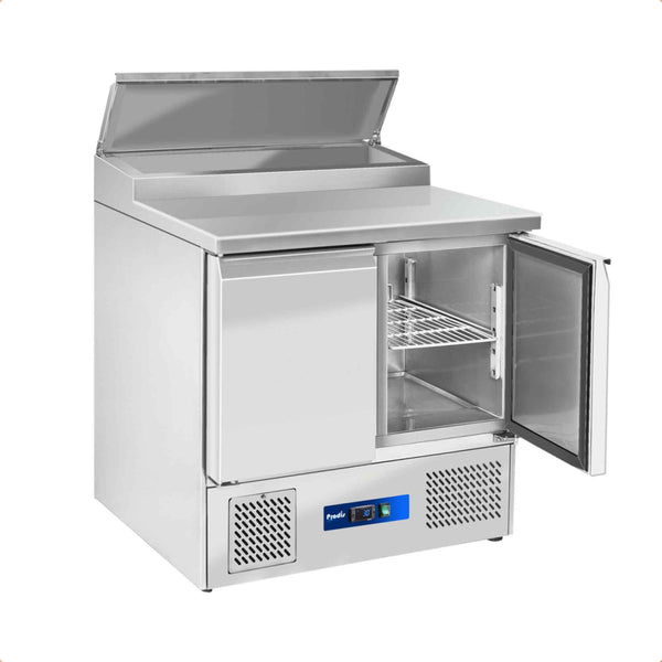 Prodis EC-2PREP 2 Door Compact Prep Table, 5 x 1/6GN Topping Well