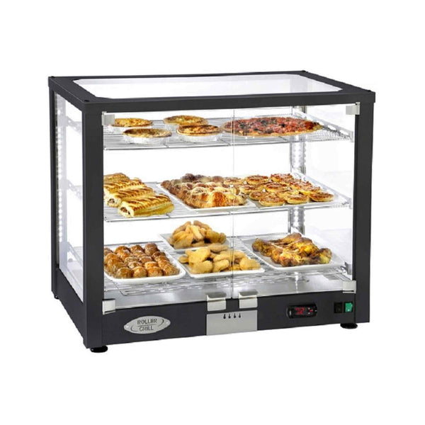 Roller Grill Horizontal Heated Double Display Unit - 780w x 490d x 640h - WD780D