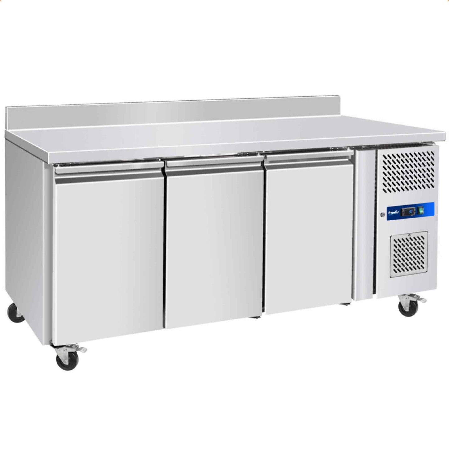 Prodis GRN-W3R Professional Three Door Stainless Steel Counter Fridge