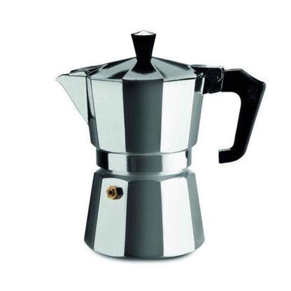 Pezzetti Italexpress Aluminium Stove Top Moka Pot - 3 Cup - Silver