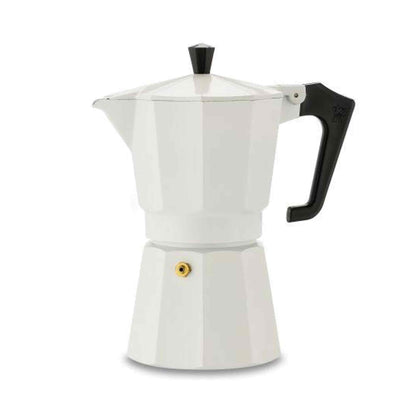 Pezzetti Italexpress Aluminium Stove Top Moka Pot - 6 Cup - White