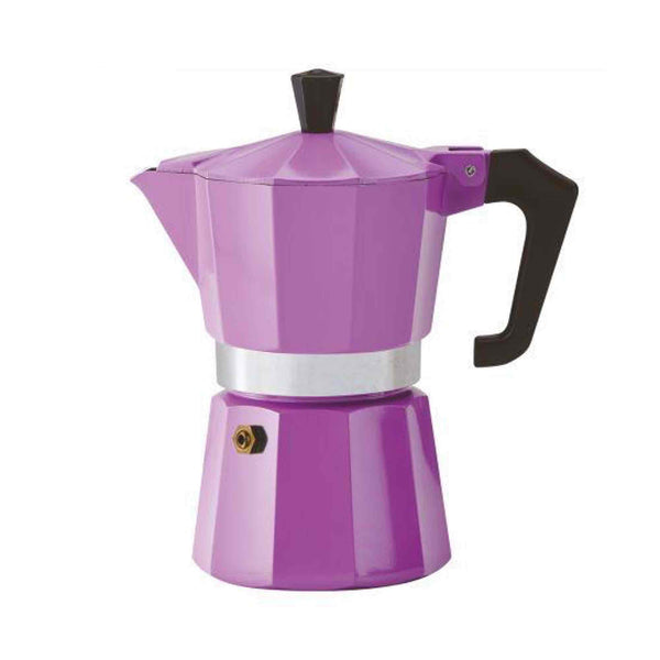 Pezzetti Italexpress Aluminium Stove Top Moka Pot - 6 Cup - Purple