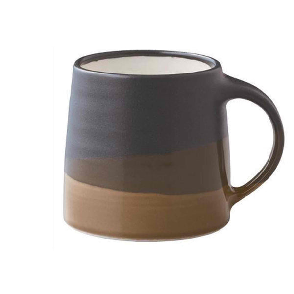 Kinto SCS-S03 Porcelain Coffee Mug - Black x Brown - 11.5oz