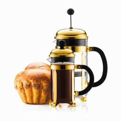 Bodum Chambord Coffee Maker 1l - 8 Cup - Gold Plated