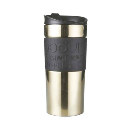 Bodum Travel Coffee Mug - Metal Finish - 0.35l - 12oz