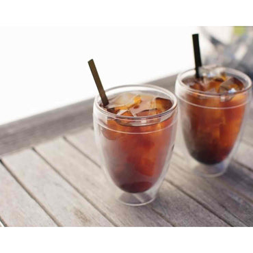 Bodum Pavina Plastic Double Wall Coffee Cup - 0.25l / 8oz - Pack of 2