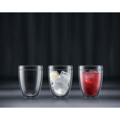 Bodum Pavina Plastic Double Wall Coffee Cup 8oz Pack of