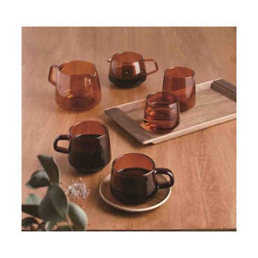 Kinto Sepia Coffee Jug - 600ml - Amber - For 4 Cup Drippers