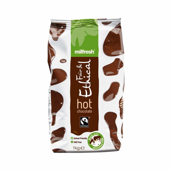 Milfresh Fairtrade Fair & Ethical Vending Hot Chocolate Powder 1kg