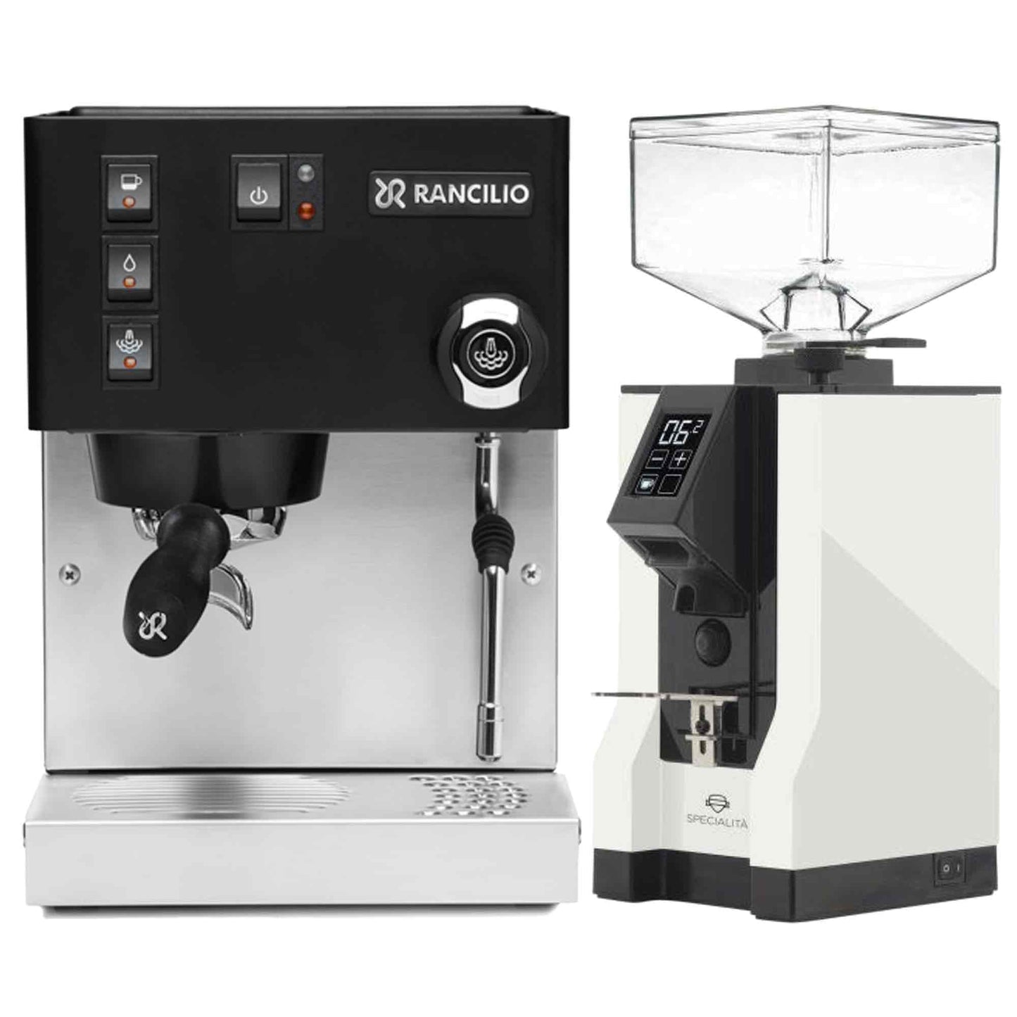 Rancilio Silvia E V6 Home Espresso Machine + Eureka Specialita Grinder Package