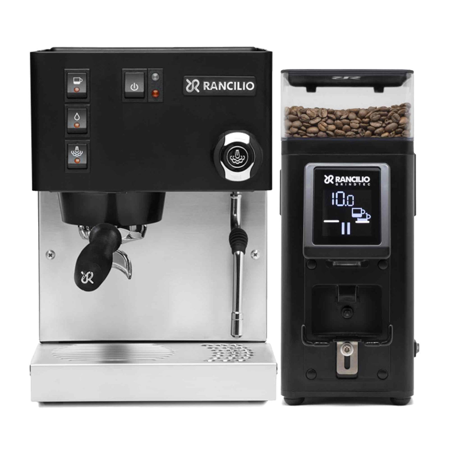 Rancilio Silvia E V6 Home Espresso Machine + Stile Grinder Package